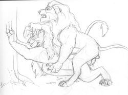 anal balls chris_mckinley closed_eyes cum duo feline feral lion male mammal monochrome penis sex simple_background sketch white_background yaoi