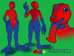 1boy amphibian animal_genitalia anthro ass balls diphallia diphallism frog halcy0n horsecock large_feet male male_only model_sheet multi_penis nipple_piercing nipples penis penis_tongue piercing small_penis solo standing twink