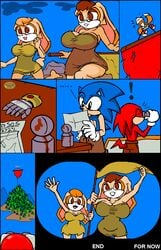 2015 animated anthro canine comic cream_the_rabbit echidna female fox hedgehog hi_res knuckles_the_echidna lagomorph male mammal mature_female monotreme pussy rabbit sonic_(series) sonic_the_hedgehog tails team_sonic terrenslks vanilla_the_rabbit