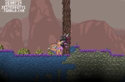 2014 animated avian blargsnarf female male starbound straight unknown_species video_games