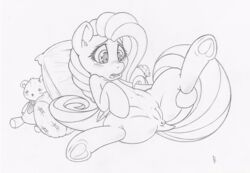 2015 anus dfectivedvice equine female feral fluttershy_(mlp) friendship_is_magic mammal my_little_pony pegasus pussy solo wings