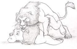 2boys all_fours ass_up chris_mckinley disney duo feline feral feral_on_feral from_behind furry furry_only gay incest lion lying male male_only mammal monochrome mufasa no_humans on_front pencil_(artwork) scar_(the_lion_king) sex simple_background sketch the_lion_king traditional_media_(artwork) white_background yaoi