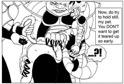 anal dragon_ball dragon_ball_z frieza male_only monochrome rape spankeror torture vegeta