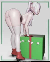 1girls 3d 3d_(artwork) 3d_animation 4:5 aerolae animated choker christmas christmas_clothing christmas_outfit elf elf_ears elf_female frieren frieren_beyond_journey's_end legwear mimic mimic_chest naked_footwear nipples pale-skinned_female pale_skin pussy rushzilla shaking shaking_ass shaking_butt shorter_than_10_seconds solo sousou_no_frieren tagme thick thick_ass thick_butt thick_hips thick_legs thick_thighs turntable_(animation) vertical_video video white_hair wide_ass wide_hipped_female wide_hips wide_thighs