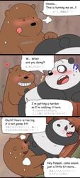 anal ass bear comic dialogue grizzly_(character) grizzly_bear incest male mammal panda panda_(character) rodgerbeardog_(artist) sofa video_games we_bare_bears yaoi