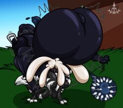 chain chomp from mario bros by mr. ink