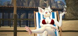 barefoot beach bikini breasts feet garry's_mod new_artist no_source officer_flint outside sunglasses white_fur