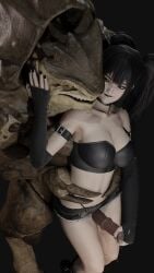 3d_(artwork) alien alien_genitalia alternative_fashion animal_genitalia anthro armwear aroused aroused_face aroused_male big_breasts big_penis bioware bite biting_lip black_hair breasts clothed clothing curvy_figure digital_media_(artwork) duo electronic_arts equine_genitalia erection female female_human from_behind_position genitals goth green_eyes grinding grinding_on_penis hair hand_on_penis hi_res huge_cock human humanoid interspecies krogan larger_male light_body light_skin lipstick makeup male male/female mammal mass_effect monster monster_on_female monster_on_human nude onenef penis penis_poking_out scales sex size_difference skimpy smaller_female smile standing teasing thigh_sex