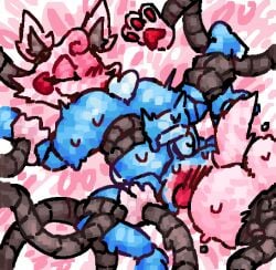 anal animatronic anthro arm_grab ass_in_face blush blush_lines bodily_fluids butt_kiss canid canine closed_eyes cunnilingus curly_hair dominant dominant_female duo exposed_endoskeleton feet female five_nights_at_freddy's five_nights_at_freddy's_2 fluffy fluffy_tail flying_sweatdrops forced forced_cunnilingus forced_rimming fox hair held_in_place hi_res humanoid lagomorph leg_grab leporid machine male male/female male_rimmed mammal mangle_(broken) mangle_(fnaf) mechanical_tentacles metal_tentacles oral overwhelmed pawpads rabbit restrained restrained_by_tentacles rimming robot scaliescum scottgames sex shaking sweat sweatdrop tail tentacle toy_bonnie_(fnaf) tremble_spikes trembling vaginal_penetration