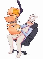 adell_aiebe anal_sex circular_head enjoying fallenslopier fallslop riding_penis robot robot_girl robotic_arm screen_face seated sex sex_toy tv_head