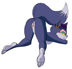 ass bent_over ear_piercing feline female kitsona kitsonafox mammal ms._fortune_(toonstruck) nude piercing pussy toonstruck