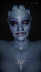 asari from mass effect by tevura3d