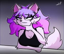 2023 britney_(chaclaveloz) chaclaveloz clothed clothing female female_only furry furry_female furry_only tagme thinking thinking_pose