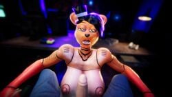 1boy 1girls 3d animated animatronic blowjob completely_nude completely_nude_female cum cum_in_mouth fellatio five_nights_at_freddy's freddy_(fnaf) frederika_(fnaf) game_cg human looking_at_viewer male_pov muscular_female office pov sound straight tagme toy_freddy_(psychojohn2) video