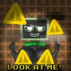 1female 1girls 3d 3d_(artwork) antenna antennae bean_smile black_arms black_body black_hands block_head blushcrunch_studio boobs_bigger_than_head boobs_out bow bow_tie bowtie box_head breasts breasts_bigger_than_head breasts_out caution_sign caution_symbol censored censored_nipples convenient_censoring convenient_censorship dandy's_world dandys_world female female_focus female_only glitch glitchy green_bow green_face hand_sign high_quality looking_at_viewer mostly_nude mostly_nude_female naked naked_female nsfw_version_available nude nude_female pattern_background peace_sign peace_symbol rec_room recroom robot robot_girl robot_humanoid screen screen_face self_upload sfw sfw_version shaded simple_background simple_eyes simple_face solo solo_female solo_focus staring_at_viewer syntholsoul tits_bigger_than_head tits_out tv tv_face tv_head tv_screen tv_woman uncensored_version_available vee_(dandy's_world) warning_label warning_sign