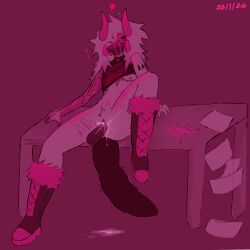 anonymous_male cum cum_in_pussy cum_inside cuntboy cuntboy/male medk1tteb medkitteb penis_in_pussy phighting pink_eyes pink_horns rotting scars scars_on_arm scars_on_thighs self_harm_scars selfharm_scars subspace_(phighting) sweating three_eyes white_hair white_skin