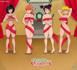 absurdres april_o'neil april_o'neil_(tmnt_2012) barefoot big_breasts big_hero_6 blonde_hair breasts christmas crossover disney disney_channel disney_xd dlobo777 erect_nipples female_only femsub gogo_tomago happy_trance holly hub_network huge_breasts inspector_gadget inspector_gadget_(series) large_breasts marvel marvel_comics miko_nakadai multicolored_hair multiple_girls naked_ribbon nickelodeon nicktoons penny_gadget ponytail red_hair ribbon ribbon_bondage see-through spiral spiral_eyes super_hero symbol_in_eyes teenage_mutant_ninja_turtles teenage_mutant_ninja_turtles_(2012) text tomboy transformers_prime twintails western wrappings