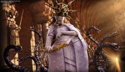 dark sun gwyndolin from dark souls by rasmus-the-owl