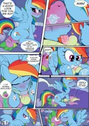 69 2015 animal_genitalia anus ass balls blush comic cum cutie_mark dialog dragon english_text equine erection fellatio female feral friendship_is_magic grinding hair horse interspecies kyokimute male mammal my_little_pony oral pegasus penis pony pussy rainbow_dash_(mlp) sex smile spike_(mlp) straight text wings