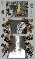 1futa 1girls breasts comic cum_in_mouth cum_inside dialogue ejaculation english_text female futa_on_female futanari humanoid hyper_balls hyper_penis intersex ivara_(warframe) monochrome oral penis_growth regreto2 sex text valkyr_(warframe) x-ray