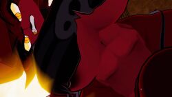 1futa 3d angry areolae big_breasts fexa fexa_(cryptia) five_nights_at_freddy's fnaf foxy_(cally3d) foxy_(fnaf) fredina's_nightclub futanari looking_at_viewer looking_down midriff pov sloppydragons solo taker_pov underboob vrchat wide_hips