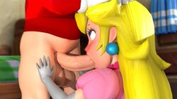 1boy 1boy1girl 1girls 3d 3d_animation animated bedroom big_balls big_penis blender blonde_hair blowjob blush canon_couple couple dress earrings gagged_female gloves hands_on_thighs holding_head human_on_human lipstick_on_penis mario mario_(series) nintendo oral oral_penetration oral_sex penis penis_in_mouth princess princess_peach romantic royalty self_upload sound straight tagme testicles thepimp4565 video