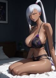 1girls 2d ai_generated ass big_ass big_breasts bra breasts code_geass curvaceous curvaceous_female curvaceous_figure curvy curvy_figure dark-skinned_female dark_skin high_quality hourglass_figure huge_breasts inviting_to_sex large_breasts light-skin light-skinned_female lingerie lips long_hair long_ponytail mature mature_female mature_woman milf milf-master mommy pale-skin pale-skinned_female panties ponytail posing sagging_breasts seductive seductive_look sexy_clothing sexy_pose silver_hair stable_diffusion tagmeo thick_ass thick_butt thick_thighs thighs villetta_nu white_hair wide_hips yellow_eyes