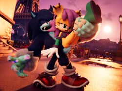 3d_(artwork) anthro archie_comics balls blue_body blue_fur clothed clothing digital_media_(artwork) duo ear_piercing ear_ring erection eulipotyphlan female female_penetrated fur ganondork genitals green_eyes hair hedgehog herpestid hi_res male male/female male_penetrating mammal mina_mongoose mongoose open_mouth penetration penis piercing purple_hair pussy ring_piercing rotalice2 sega sex sonic_(series) sonic_the_hedgehog sonic_the_hedgehog_(archie) sonic_the_hedgehog_(comics) sonic_the_hedgehog_(series) sonic_the_werehog sonic_unleashed tail topwear vaginal_penetration werecreature wereeulipotyphlan werehog yellow_body yellow_fur