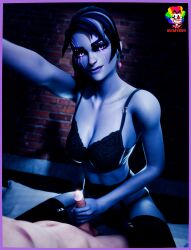 1boy 1girls 3d dark_bomber epic_games female fortnite fortnite:_battle_royale light-skinned_male light_skin male penis ramirez_(fortnite) slymyguy white_body white_male white_penis