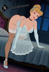 ai_generated cinderella_(1950_film) cinderella_(disney) disney garter_belt heels ia_generate ia_generated lingerie michellesme nightgown princess princess_cinderella stockings