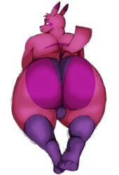 ass big_butt bulge clothing colored digital_drawing_(artwork) digital_media_(artwork) doc_(virgobiologist) fur furry generation_1_pokemon hair huge_butt looking_back male nintendo pikachu pink_body pink_fur pink_hair pokemon pokemon_(species) portrait shaded simple_background solo tail thick_thighs underwear virgobiologist