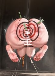 blood_drip censored darts feet lactation rbqinori ryona suspension torture