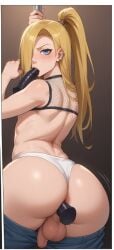 1boy ai_generated balls belly blonde_hair boots cock deidara femboy fishnets girly goth hard_on human human_male light-skinned_femboy light-skinned_male light_skin long_hair male male_focus male_only naruto nipples penis presenting prostitution small_penis smile solo solo_femboy solo_male thick_thighs thighs yaoi