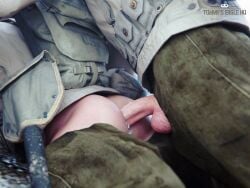 anal anal_sex army battle cum cum_in_ass exhibitionism firing_weapon fucked_from_behind gay gay_male gay_sex medal_of_honor_airborne military outdoors shooting_gun soldier soldiers tommys_eagle_hq uniform weapon ww2