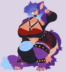 absurd_res alternate_form animal_genitalia anthro ass balls big_balls big_breasts big_butt breasts canid canine canis clothing deity digital_drawing_(artwork) digital_media_(artwork) dragon female fur futanari genitals hair hi_res huge_balls hybrid hyper hyper_balls hyper_genitalia intersex long_hair mammal multi_tail multicolored_body multicolored_fur muscular muscular_female mythological_creature mythological_scalie mythology nude scalie sheath soules soules_(character) tail tattoo transformation wolf