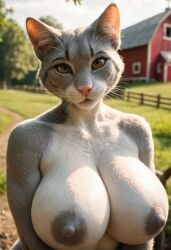 1female 1girls ai_assisted ai_generated anthro anthro_female anthro_focus anthro_only barnyard black_pupils brown_eyes cat_ears cat_whiskers catgirl civitai coloredbin.ai coloredbin_ai domestic_dog farm farm_background female female_anthro female_focus female_only front_view front_view_focus grey_areola grey_fur grey_hair grey_nipples huge_boobs huge_breasts humanoid humanoid_anthro humanoid_female large_boobs large_breasts large_tits looking_at_viewer massive_boobs massive_breasts massive_tits outdoor_exposure outdoor_nudity outdoors outside outside_nudity pink_nose plump_boobs plump_breasts plump_tits portrait realistic seductive seductive_eyes seductive_gaze seductive_look solo solo_anthro solo_female solo_focus standing standing_position two_tone_fur two_tone_hair upper_body upper_body_focus upper_body_only whiskers white_fur white_hair white_underbelly