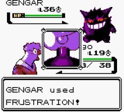 anal anal_sex animated anthro avian balls digital_media_(artwork) duo english_text erection feral generation_1_pokemon gengar genitals low_res male male/male male_penetrated male_penetrating male_penetrating_male nintendo penetration penis pokemon pokemon_(species) sex short_playtime text virgo_(virgobiologist) virgobiologist