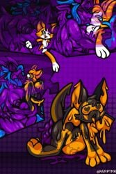 4_arms 4_eyes 4_wings 5_tails anthro assimilation bodily_fluids cum cum_inside cybernetics cyborg dragon drone dronification female futanari genital_fluids goo_creature goo_dragon goo_drip goo_transformation gooborg goopy gynomorph gynomorph/female gyu.sa-ai'le_drone hi_res inflation intersex intersex/female latex latex_transformation liquid_latex living_latex machine melting multi_arm multi_eye multi_limb multi_tail multi_wing mythological_creature mythological_scalie mythology pamptmk permanent permanent_transformation purple_body queen_vinyl_da.i'gyu-kazotetsu scalie slime tail transformation wings