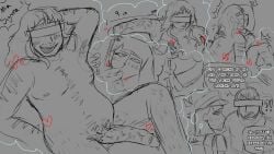 ass_grab blowjob chubby chubby_male daydream dialogue dream_bbq ena_(dream_bbq) ena_(series) fantasizing female hairy_male hoarder_alex hoarder_alex_(ena) imagining long_hair male man_tits measuring_penis mellowchroma scolding sketch story straight submissive_male