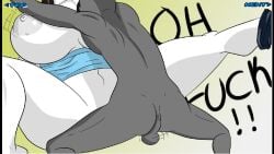 abs atari_mitsuku barefoot big_breasts breasts female huge_breasts muscular muscular_female naughty_face nintendo nipples nude puffy_anus seductive seductive_smile smile solo thick_thighs wii wii_fit wii_fit_trainer wii_fit_trainer_(female)