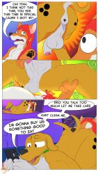 absurd_res anthro anus blaziefox canid canine comic electronics forced fox hi_res male male/male mammal musk phone pricethecamel tail tail_motion tailwag