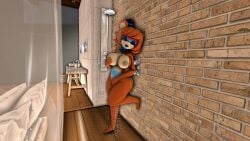 1boy 1girls 3d 3d_(artwork) big_ass big_breasts breasts fazclaire's fazclaire's_nightclub female five_nights_at_freddy's fnia fredina fredina's_nightclub furry furry_female glamrock_freddy_(fnaf) glamrock_fredina l male masturbation nude robot robot_girl scottgames sfm solo standing_masturbation