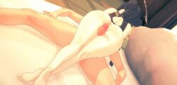 animated blue_archive genryumon_(blue_archive) kisaki_(blue_archive) shanhaijing_secondary_school_student thigh_job