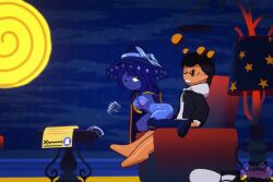 1boy 1girls 2025 3d :3 animated artist_upload audible_creampie audible_ejaculation audible_music battle_for_dream_island bfdi blue_hair blue_skin chair commission contract cosmichannah cum cum_in_pussy cum_inflation cum_inside cum_overflow enjoying enjoying_sex excessive_cum femdom floating_hands functionally_nude magic magical_girl malesub no_arms one_(bfdi) practically_nude riding self_upload smug sound space star tagme tan_skin thick_ass thick_thighs tpot vaginal_penetration video witch_hat