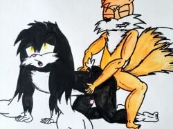 aged_up doggystle furry klonoa klonoa_(series) married_couple miles_tails_prower sonic_(series) tails_the_fox