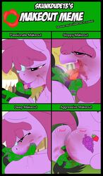 berry_punch_(mlp) cunnilingus digitaldomain123 domination english_text equine facesitting female femdom feral friendship_is_magic horse kiss_mark kissing lizard makeout_meme male mammal my_little_pony oral pony reptile scalie sex smothering text