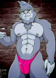 2018 abs anthro ape biped brown_eyes bulge cellphone clothed clothing digital_media_(artwork) electronics fabfelipe front_view fur gorilla grey_body grey_fur haplorhine hi_res holding_cellphone holding_object holding_phone holding_smartphone male male_only mammal mouth_closed muscular muscular_anthro muscular_male navel phone pink_clothing pink_thong pink_underwear primate smartphone solo standing thong thong_only topless topless_anthro topless_male underwear underwear_only