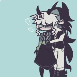 angry blush female female_only fingering fundamental_paper_education lesbian_sex miss_circle_(fundamental_paper_education) miss_grace_(fundamental_paper_education) nakky_draws pussy pussy_juice sweat teacher wet_pussy yuri yuri