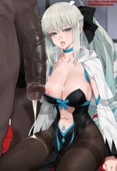 1boy after_fellatio ai_generated areolae bangs bare_shoulders black_bow black_dress black_legwear blue_eyes blush bow braid breasts center_opening choker cleavage clothed_female clothed_female_nude_male clothing cum cum_in_mouth cum_on_body cum_on_breasts cum_string dark-skinned_male dark_skin dress duxvector erection facial fate/grand_order fate_(series) female female grey_hair hair_ornament hair_ribbon hairbow heart huge_breasts huge_cock interracial large_breasts large_penis legwear long_hair long_sleeves looking_at_viewer male morgan_le_fay_(fate) navel netorare nipple_slip nipples ntr nude nude_male open_mouth pantyhose pelvic_curtain penis penis_awe penis_on_face ponytail pubic_tattoo ribbon saliva semen semen_on_body semen_on_breasts semen_on_chest semen_on_upper_body sidelocks sitting solo_focus stomach_cutout straight sweat tattoo testicles thighband_pantyhose thighs tongue tongue_out two-tone_dress veins veiny_penis very_long_hair wide_sleeves