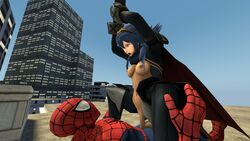 3d cowman crossover eastern_and_western_character female fire_emblem fire_emblem_awakening garry's_mod human lucina_(fire_emblem) male marvel peter_parker spider-man spider-man_(series) straight straight_hair